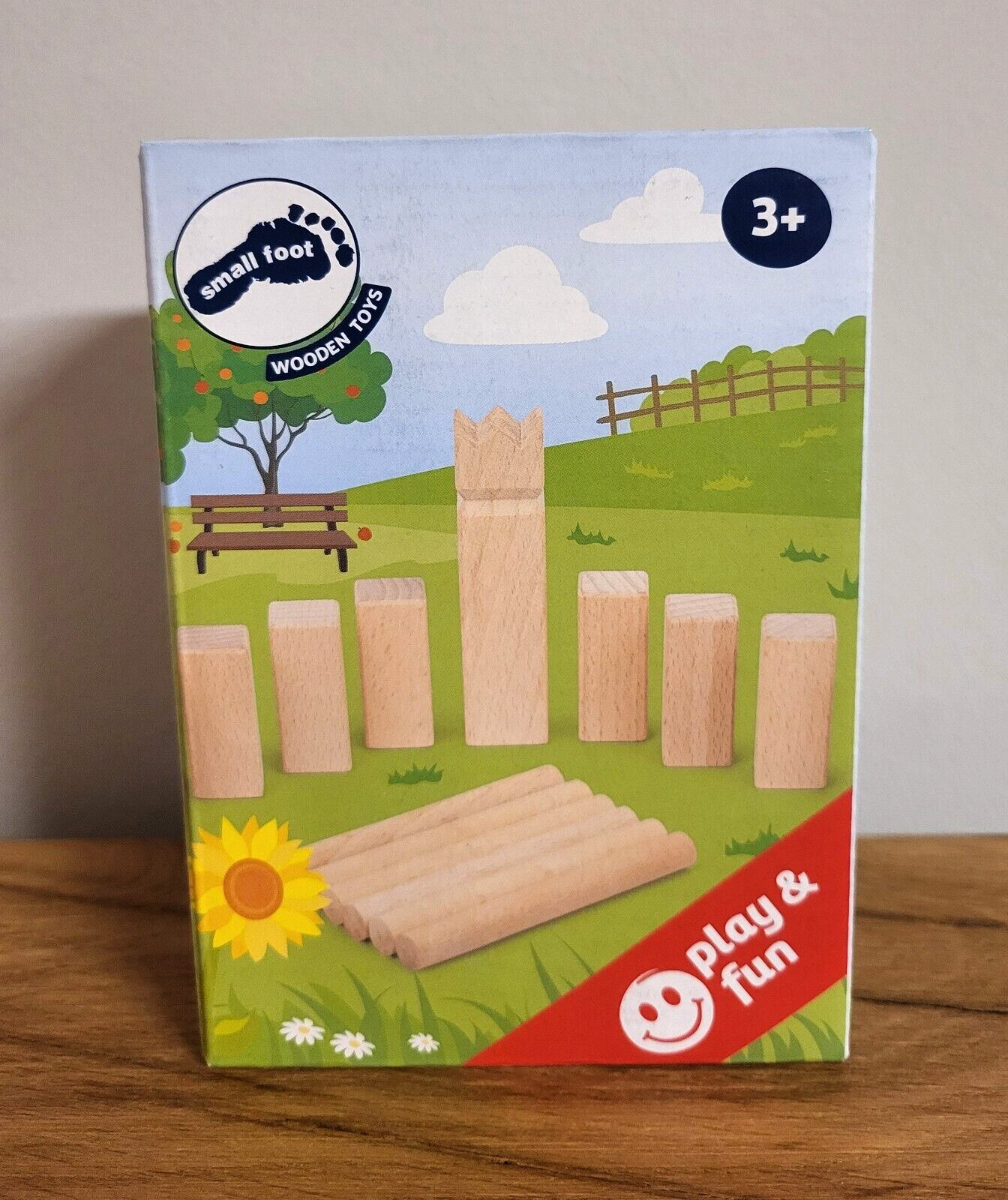 Wikingerspiel Kubb Mini Wurfspiel/Reisespiel/Tischspiel Small foot 17x3x16cm NEU