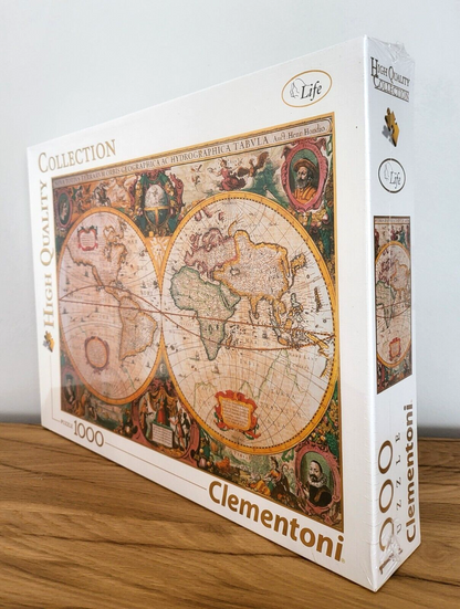 Puzzle Clementoni High Quality alte Weltkarte Kontinente 1000 Teile 50x69cm