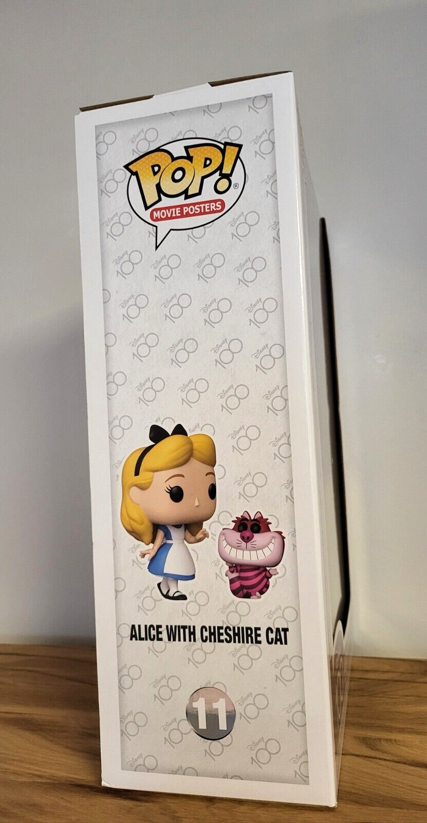 Disney 100 Jahre/ 100th Anniversary Alice in Wunderland mit Grinsekatze Movie Posters POP Vinyl Figur #11 NEU