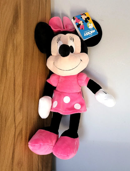 Disney Minnie Maus Plüschtier Stofftier Kuscheltier Kleid rosa Kinder Spielzeug Stofftier NEU