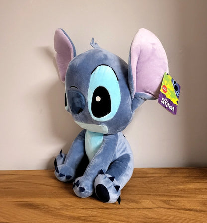 Disney Stitch XL Plüsch groß Stofftier sitzend Plüschtier großer Kopf Kuscheltier Merch ca.40 cm Kino Real Film NEU