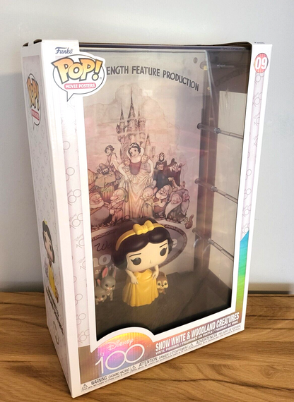 Disney 100 Jahre/ 100th Anniversary POP Vinyl Figur Movie Posters Schneewittchen HARTCASE #09 NEU