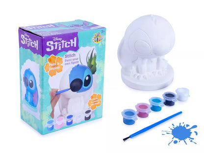Disney Stitch Figur zum Bemalen Farbe Pinsel Malen Kinder Mal Figur Set aus Gips Form NEU