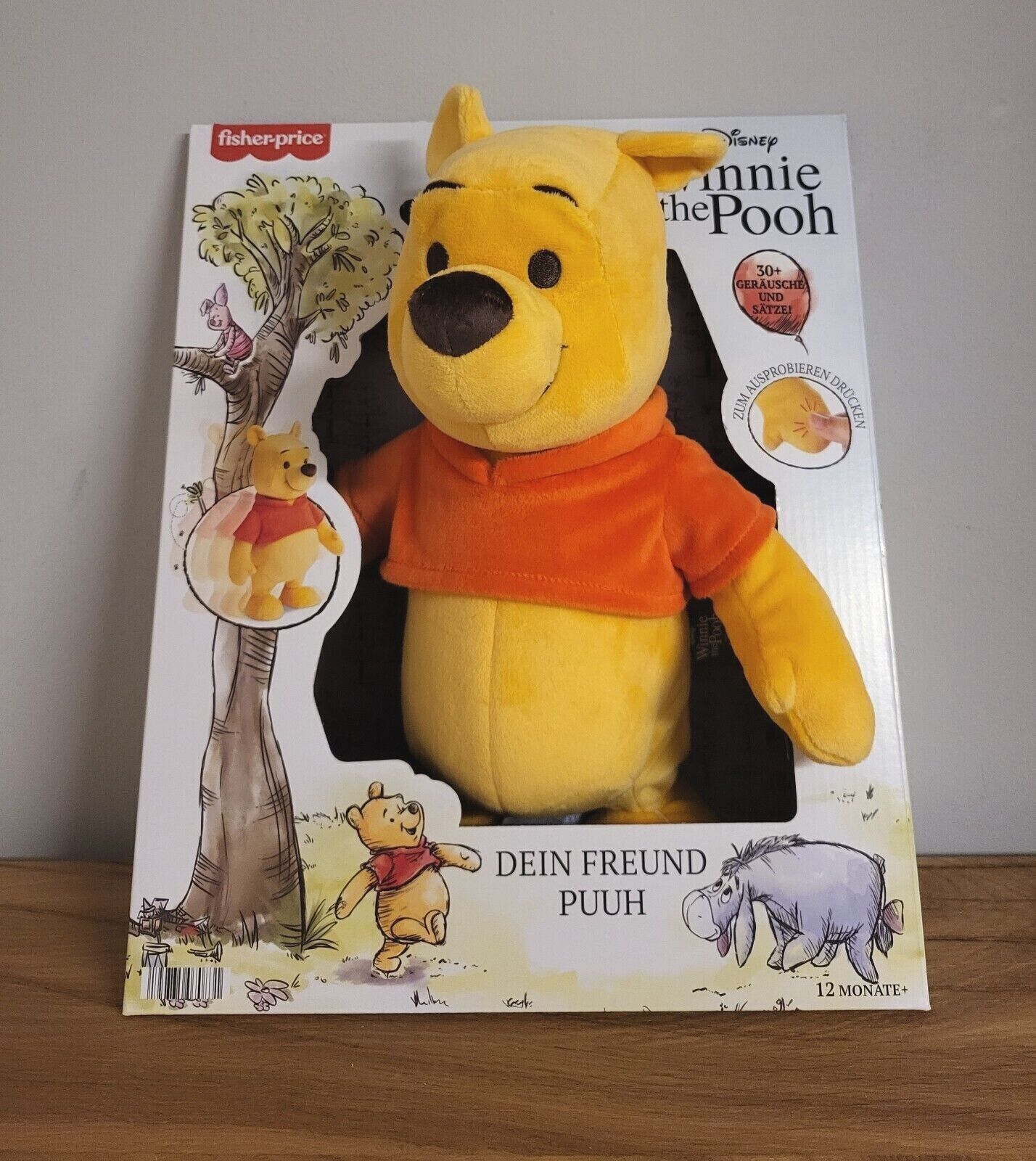 Fisher-Price Disney Plüsch Stofftier Dein Freund Winnie Pooh Puuh / Tigger mit SOUND 30cm NEU & OVP