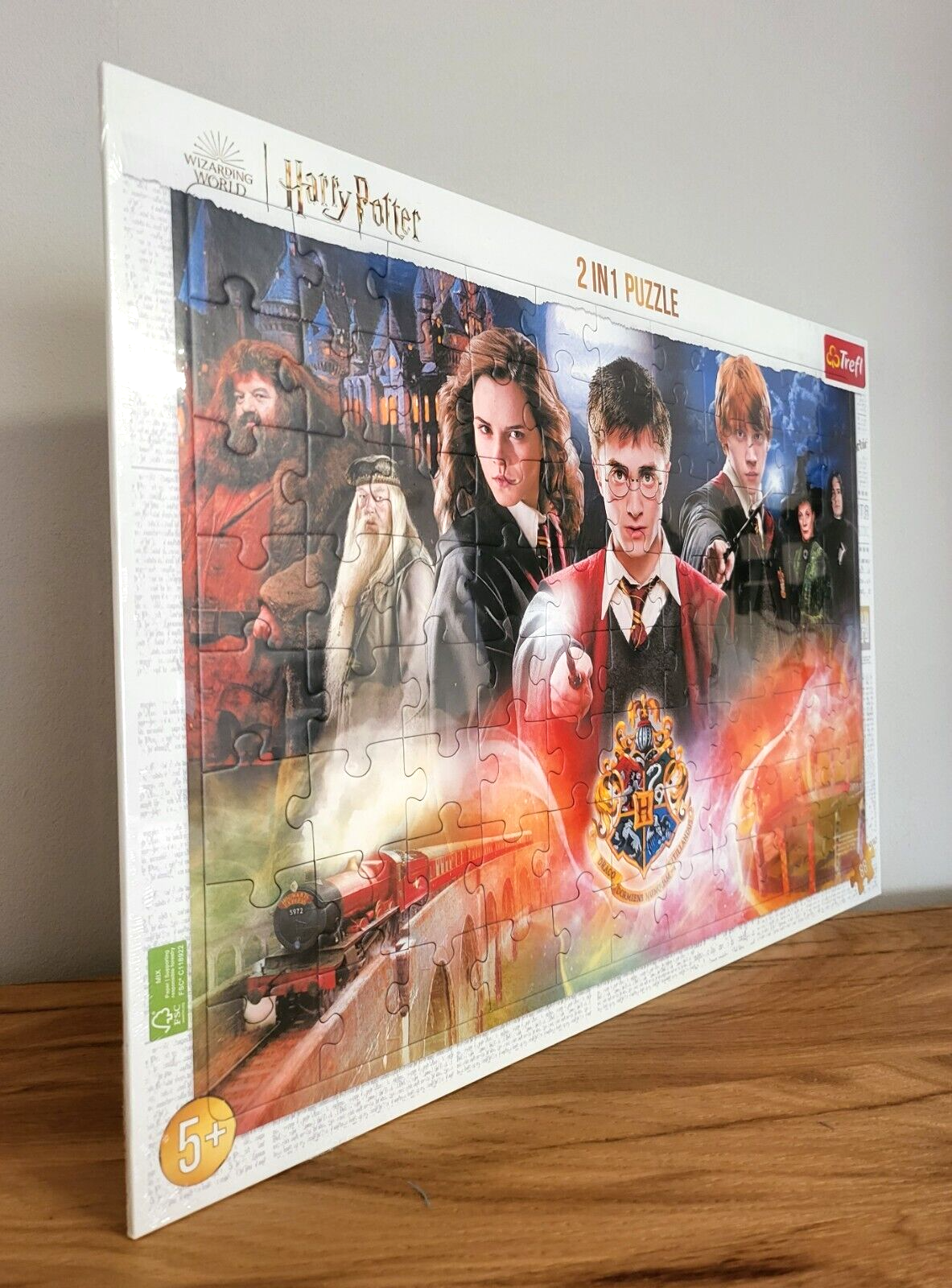 Harry Potter Rahmenpuzzle XXL + Malvorlage Trefl 88 Teile für Kinder ab 5 Jahren