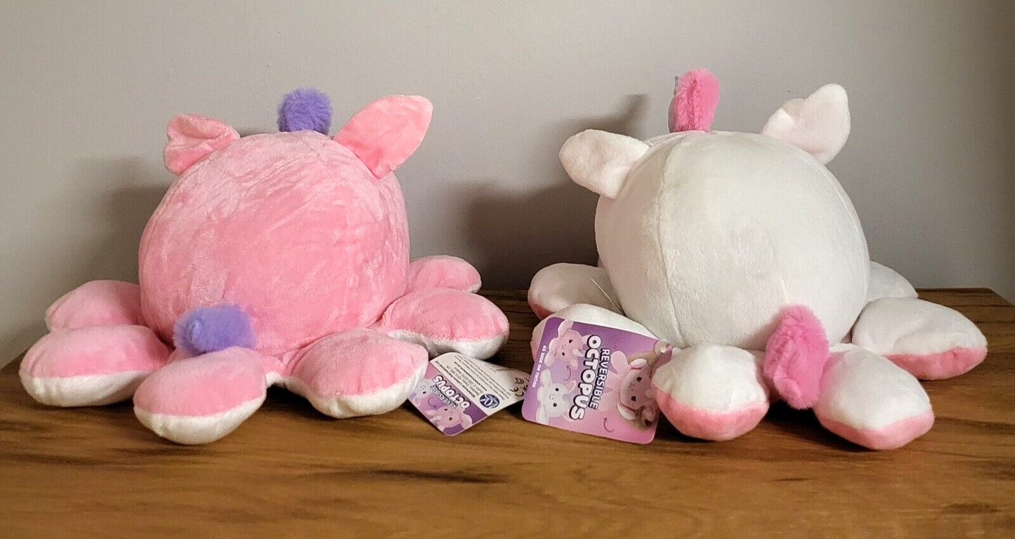 Plüschtier Wendetier Kuschel Wendbarer Einhorn Oktopus Kinder Spielzeug 30cm