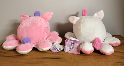 Plüschtier Wendetier Kuschel Wendbarer Einhorn Oktopus Kinder Spielzeug 30cm