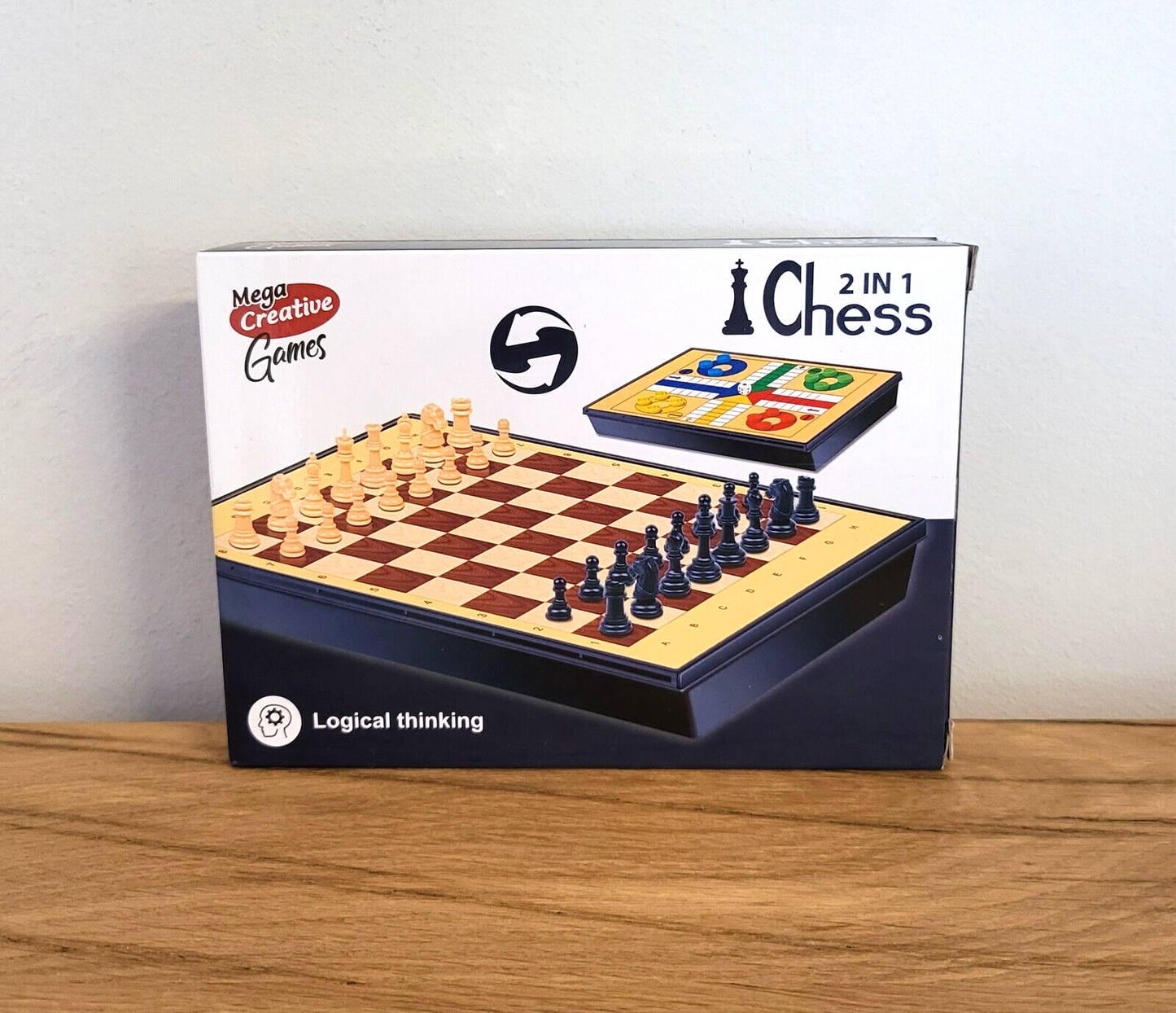 Mini Schachspiel 2in1 Brettspiel Reisespiel Minispiel ca.17x12cm Box Kinder NEU