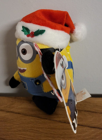 Minions Weihnachtsminion X-Mas 3fach sortiert Kevin/ Stuart /Otto Plüsch Bag Clip Schlüsselanhänger 13cm