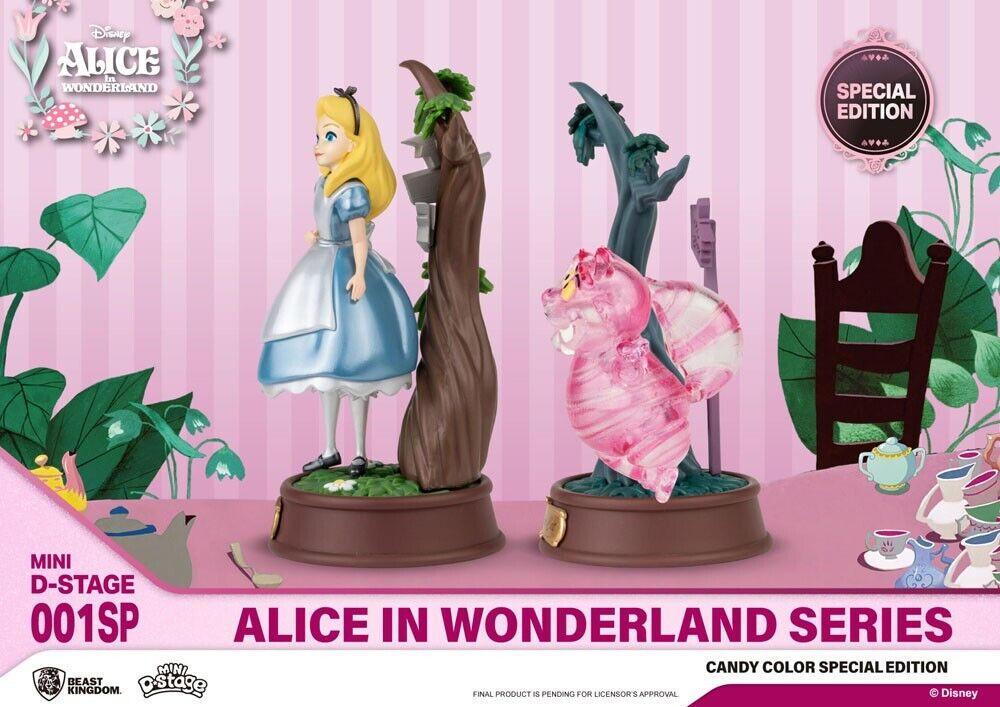 Alice im Wunderland Mini Diorama Stage Statuen 2er Pack Candy Color Special Edition