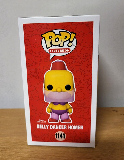 Pop! The Simpsons Belly Dancer Homer #1144 Summer 2021 Limited Edition Funko NEU
