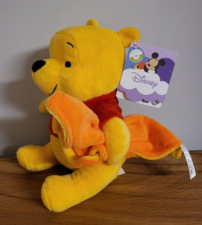Disney Plüsch Stofftier Kuscheldecke Winnie Pooh Puuh Stitch Micky Mickey Minnie Maus mit Decke NEU