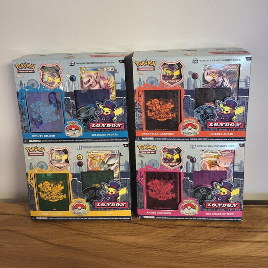 Pokemon TCG Karten Weltmeisterschaftsdecks Championship London 2022 EN NEU & OVP