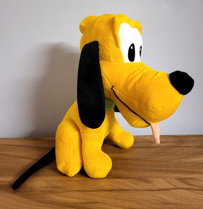 Disney Plüschtier Stofftier Pluto Micky Mickey Maus Kuscheltier Figur 28cm mit SOUND/Ton NEU