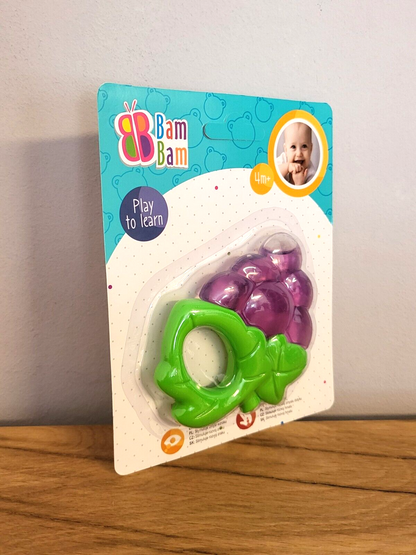 Baby Spielzeug Traube Beißring Zähne Hilfe Kleinkinder Kühlbeißring Motorik NEU