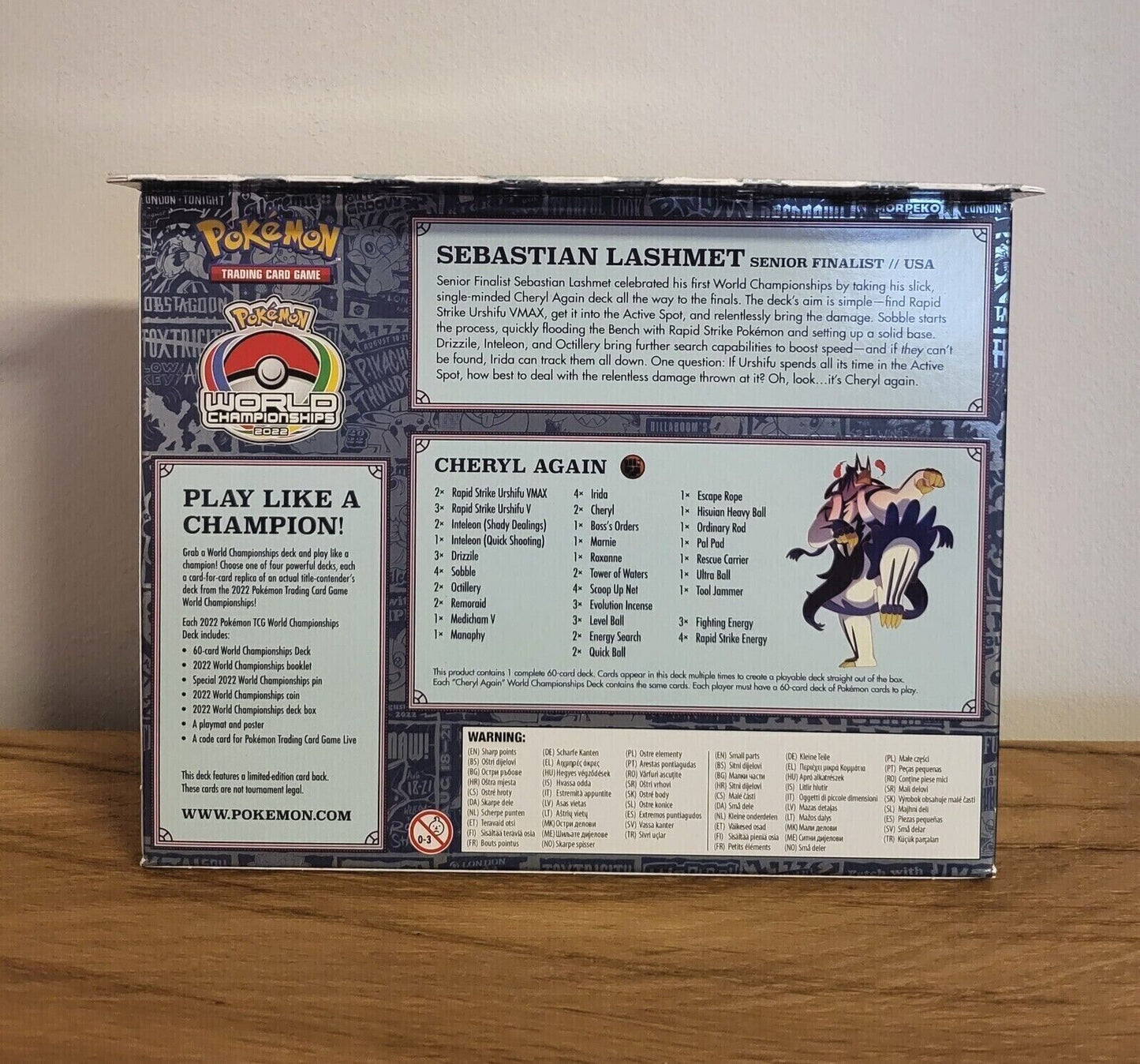Pokemon TCG Karten Weltmeisterschaftsdecks Championship London 2022 EN NEU & OVP