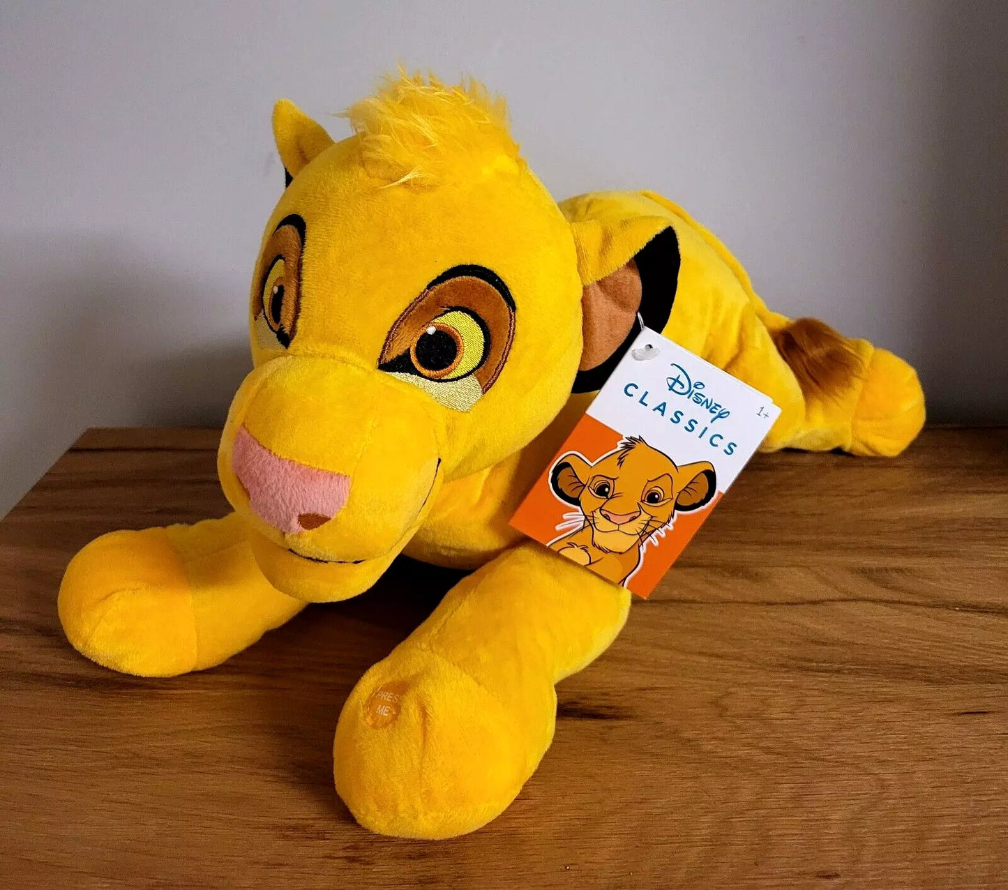 Disney Simba Plüschtier Stofftier König der Löwen Lion King Kuscheltier Figur 50cm mit SOUND/Ton NEU
