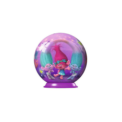 Trolls 3D Puzzle Ravensburger rund 54Teile 7cm Spiel Geschenk Dreamworks NEU