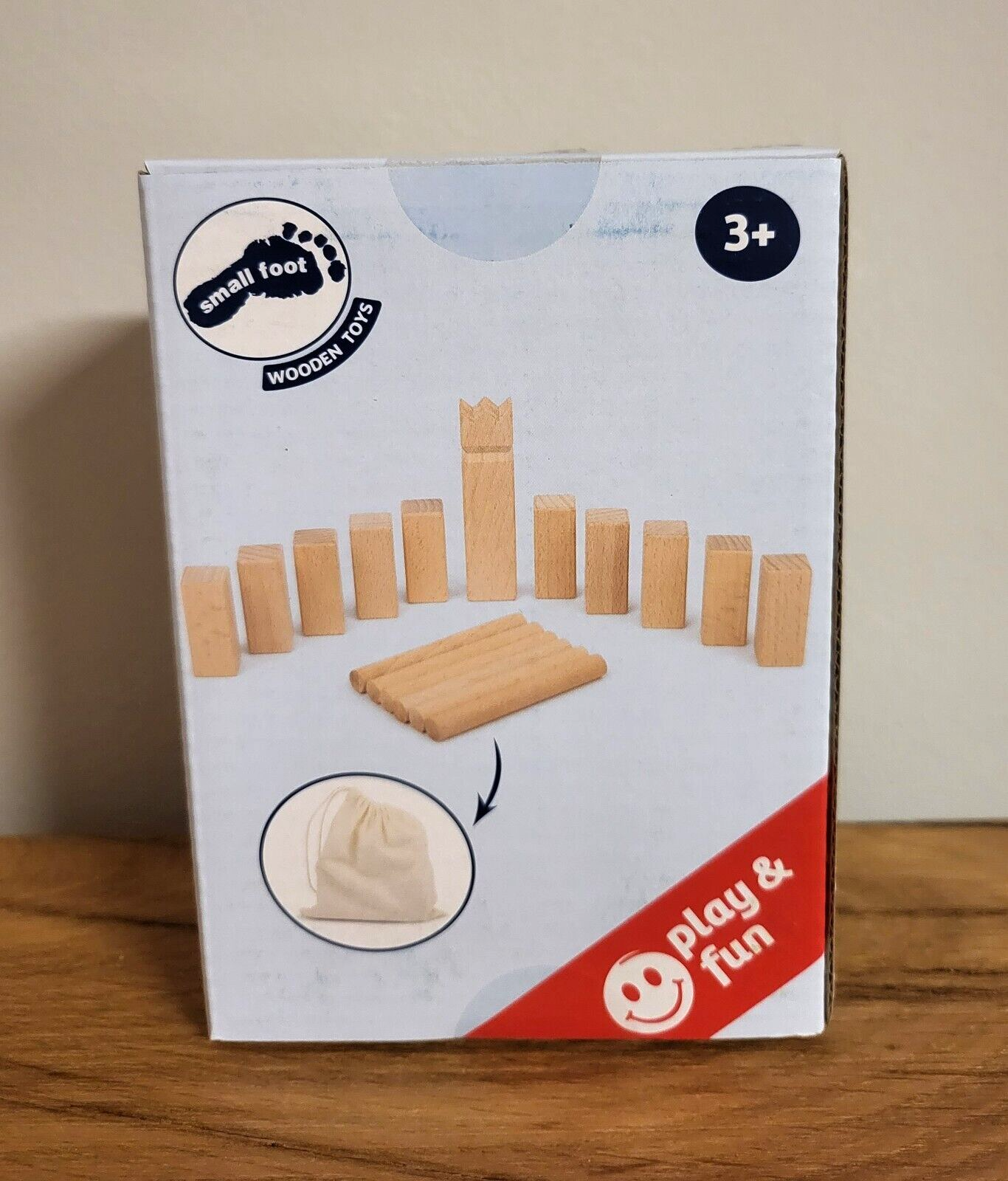 Wikingerspiel Kubb Mini Wurfspiel/Reisespiel/Tischspiel Small foot 17x3x16cm NEU