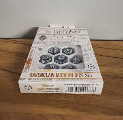 Harry Potter Würfel Set Ravenclaw Blue Modern Dice Set Spielwürfel blau