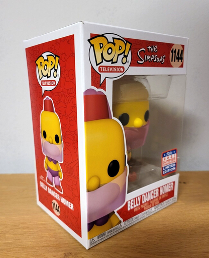 Pop! The Simpsons Belly Dancer Homer #1144 Summer 2021 Limited Edition Funko NEU