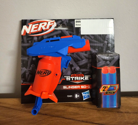 Nerf Dart Blaster Alpha Strike Hasbro Kinder Spielzeug Slinger SD-1 ca. 12cm