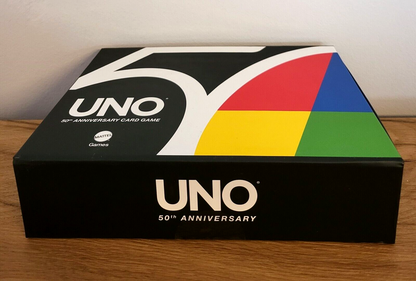 UNO Kartenspiel 50 Jahre Anniversary Spezial Edition 2020 Geschenk Spielzeug Kinder NEU & OVP
