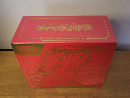Pokemon Karmesin & Purpur ETB Koraidon Top Trainer Box Booster DE NEU & OVP 2023