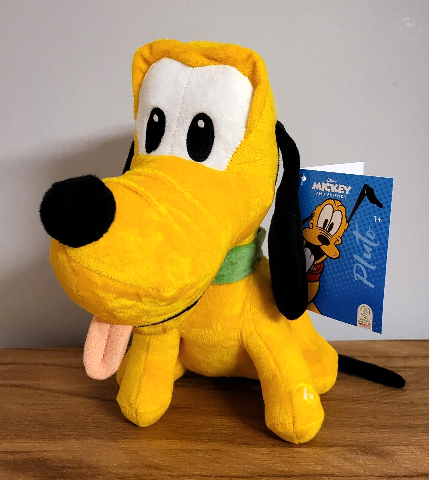 Disney Plüschtier Stofftier Pluto Micky Mickey Maus Kuscheltier Figur 28cm mit SOUND/Ton NEU