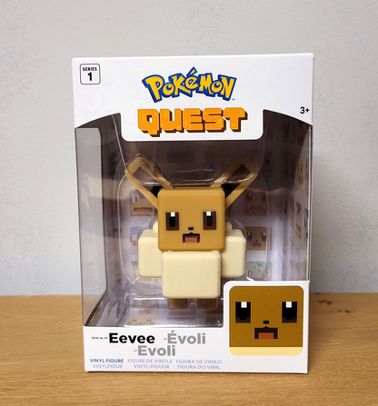 Pokemon Quest Evoli Eevee Figur Vinylfigur Sammelfigur 10 cm Series 1 NEU & OVP