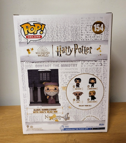 Harry Potter Funko POP! Deluxe Vinyl Figur Albus Dumbledore mit Hog's Head Inn #154 NEU
