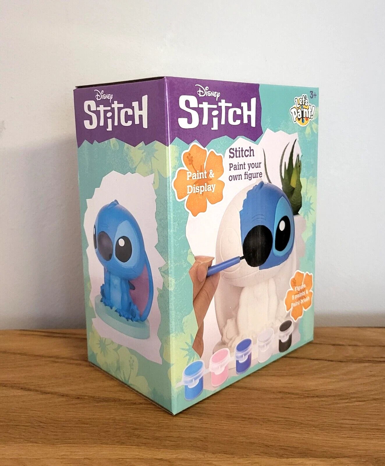 Disney Stitch Figur zum Bemalen Farbe Pinsel Malen Kinder Mal Figur Set aus Gips Form NEU