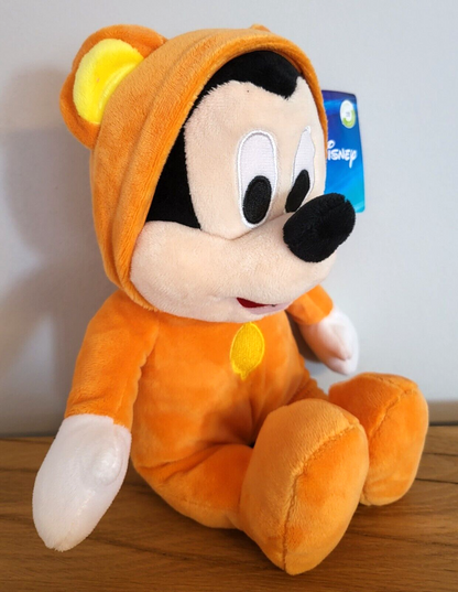 Disney Plüsch Stofftier Kuscheltier Mickey Maus Micky Pyjama Party im Strampler NEU
