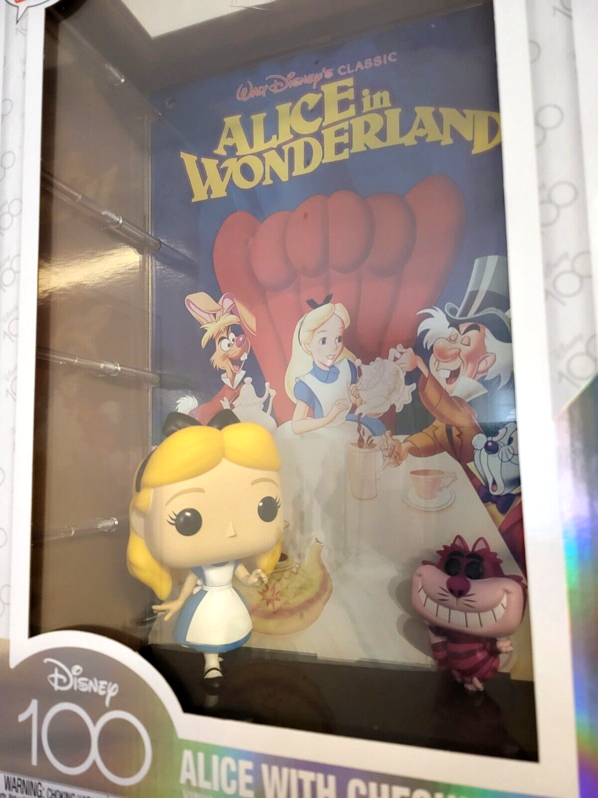 Disney 100 Jahre/ 100th Anniversary Alice in Wunderland mit Grinsekatze Movie Posters POP Vinyl Figur #11 NEU