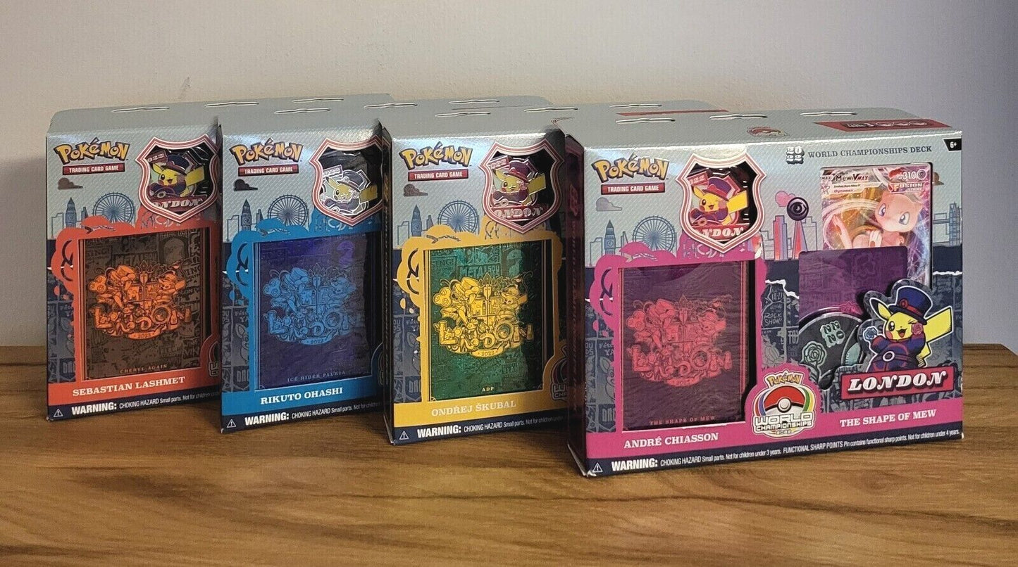 Pokemon TCG Karten Weltmeisterschaftsdecks Championship London 2022 EN NEU & OVP