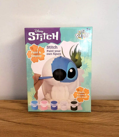 Disney Stitch Figur zum Bemalen Farbe Pinsel Malen Kinder Mal Figur Set aus Gips Form NEU