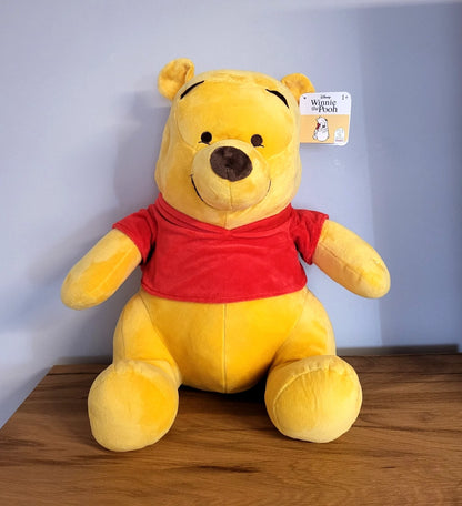 Disney Winnie Puuh XXL Plüsch groß Stofftier sitzend Kuscheltier Plüschfigur Pooh mit SOUND NEU
