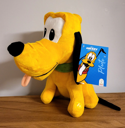 Disney Plüschtier Stofftier Pluto Micky Mickey Maus Kuscheltier Figur 28cm mit SOUND/Ton NEU