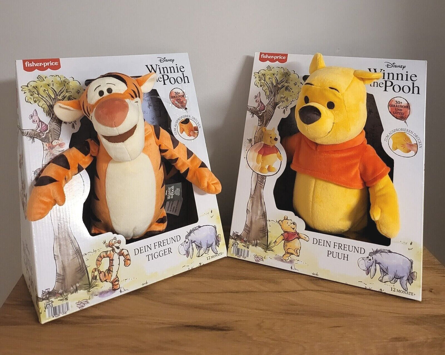 Fisher-Price Disney Plüsch Stofftier Dein Freund Winnie Pooh Puuh / Tigger mit SOUND 30cm NEU & OVP