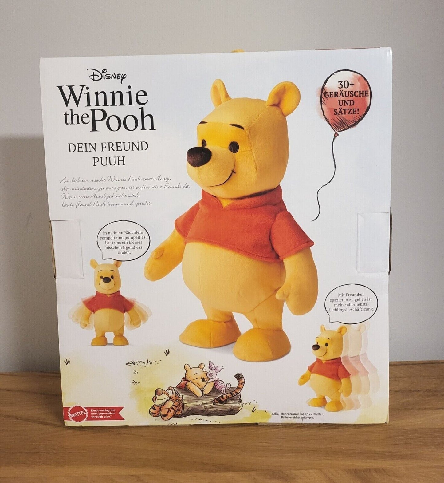 Fisher-Price Disney Plüsch Stofftier Dein Freund Winnie Pooh Puuh / Tigger mit SOUND 30cm NEU & OVP