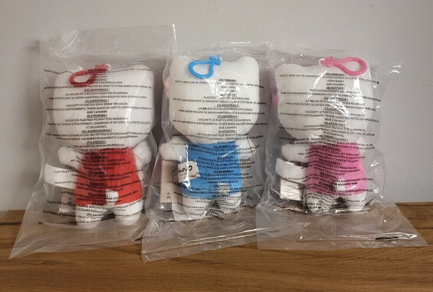Hello Kitty Plüsch Schlüsselanhänger Bagclip Tasche Kinder Spielzeug ca. 17cm