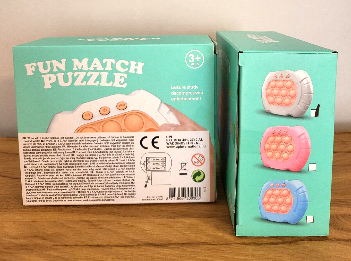 Memory Spiel Memo Fidget Kinder Gedächtnis Trainer Antistress Fun match Puzzle Spielzeug Spiel NEU