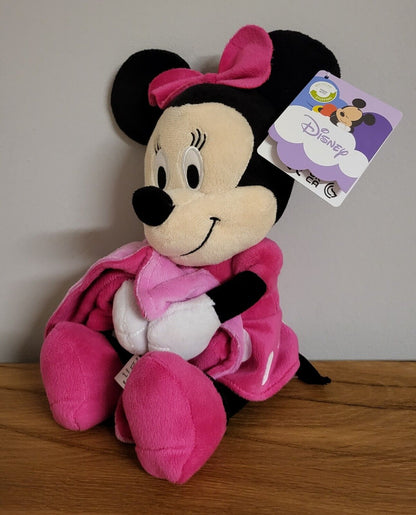 Disney Plüsch Stofftier Kuscheldecke Winnie Pooh Puuh Stitch Micky Mickey Minnie Maus mit Decke NEU