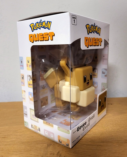 Pokemon Quest Evoli Eevee Figur Vinylfigur Sammelfigur 10 cm Series 1 NEU & OVP