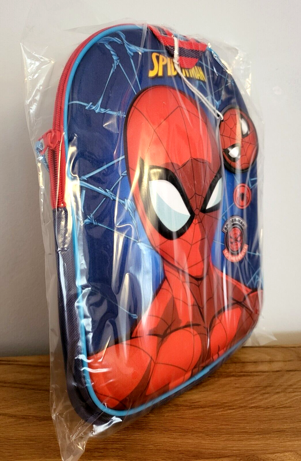 Kinderrucksack/Kindergartenrucksack 3D Tasche Marvel Spiderman blau 32cm NEU&OVP