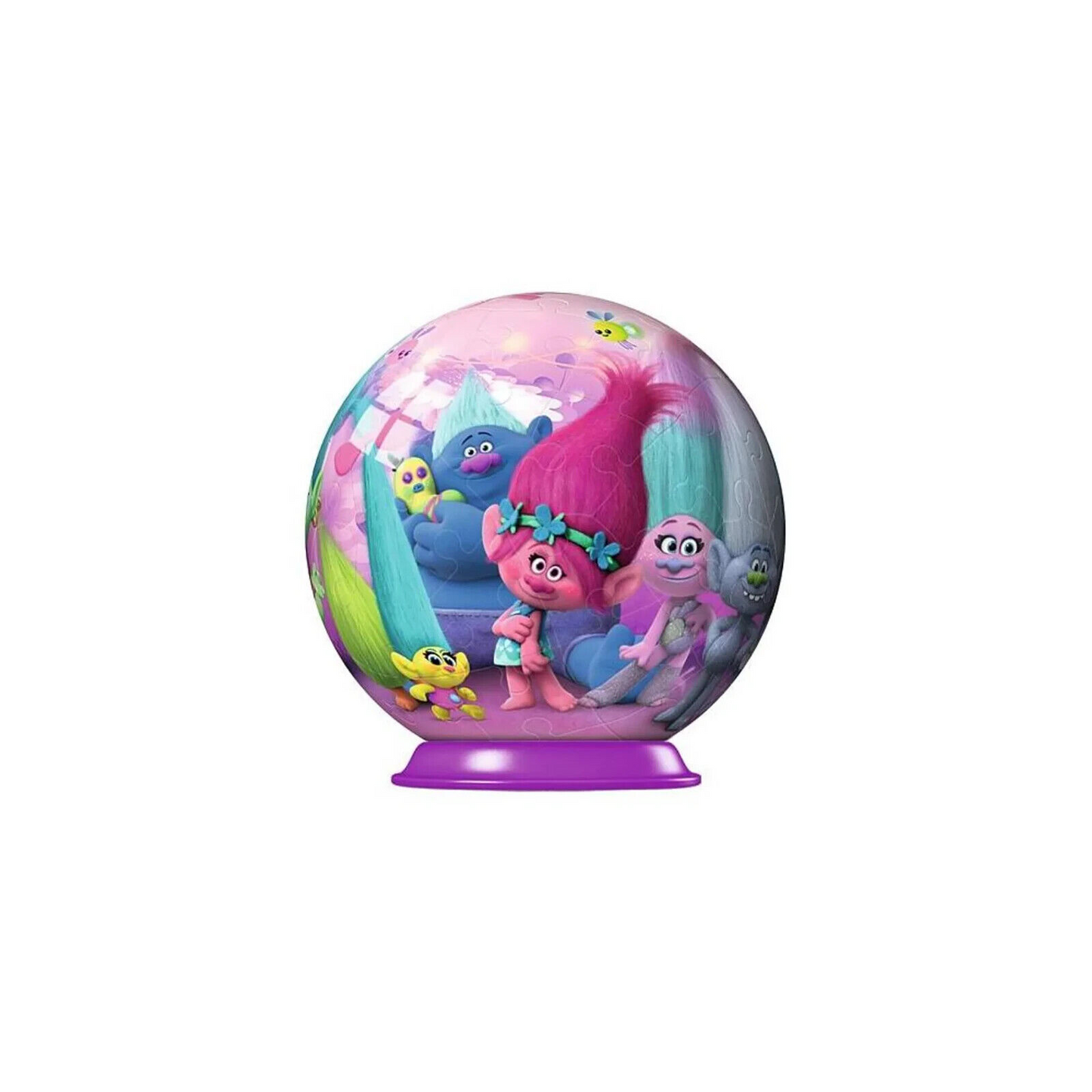 Trolls 3D Puzzle Ravensburger rund 54Teile 7cm Spiel Geschenk Dreamworks NEU