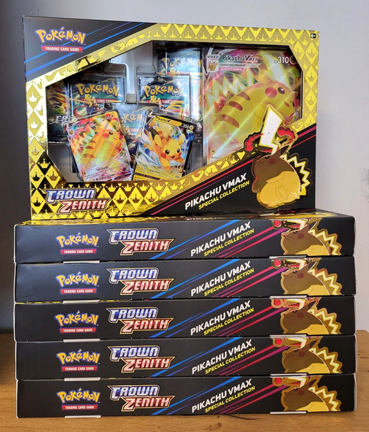 Pokemon Zenit der Könige Pikachu VMAX Spezial Kollektion Crown Zenith englisch 2023 NEU&OVP