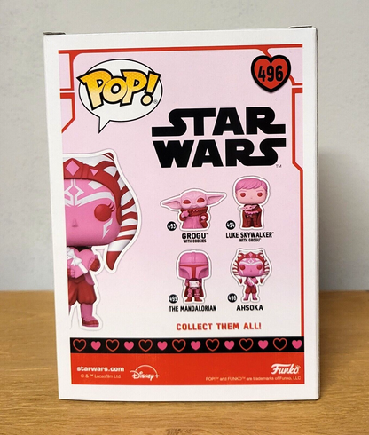 POP! Star Wars Vinyl Figur - Valentines Ahsoka Sonderedition Funko #496 NEU &OVP