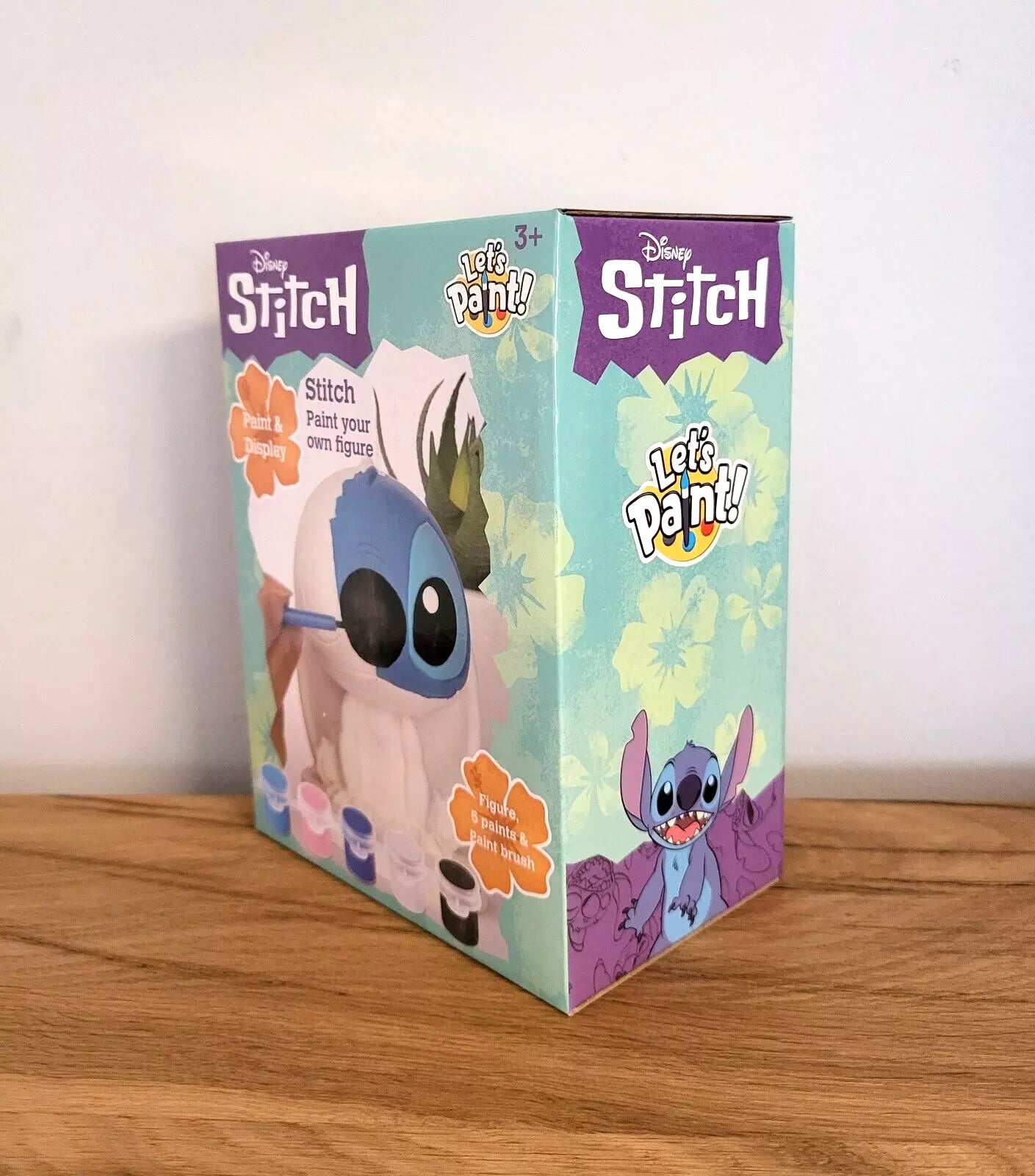Disney Stitch Figur zum Bemalen Farbe Pinsel Malen Kinder Mal Figur Set aus Gips Form NEU