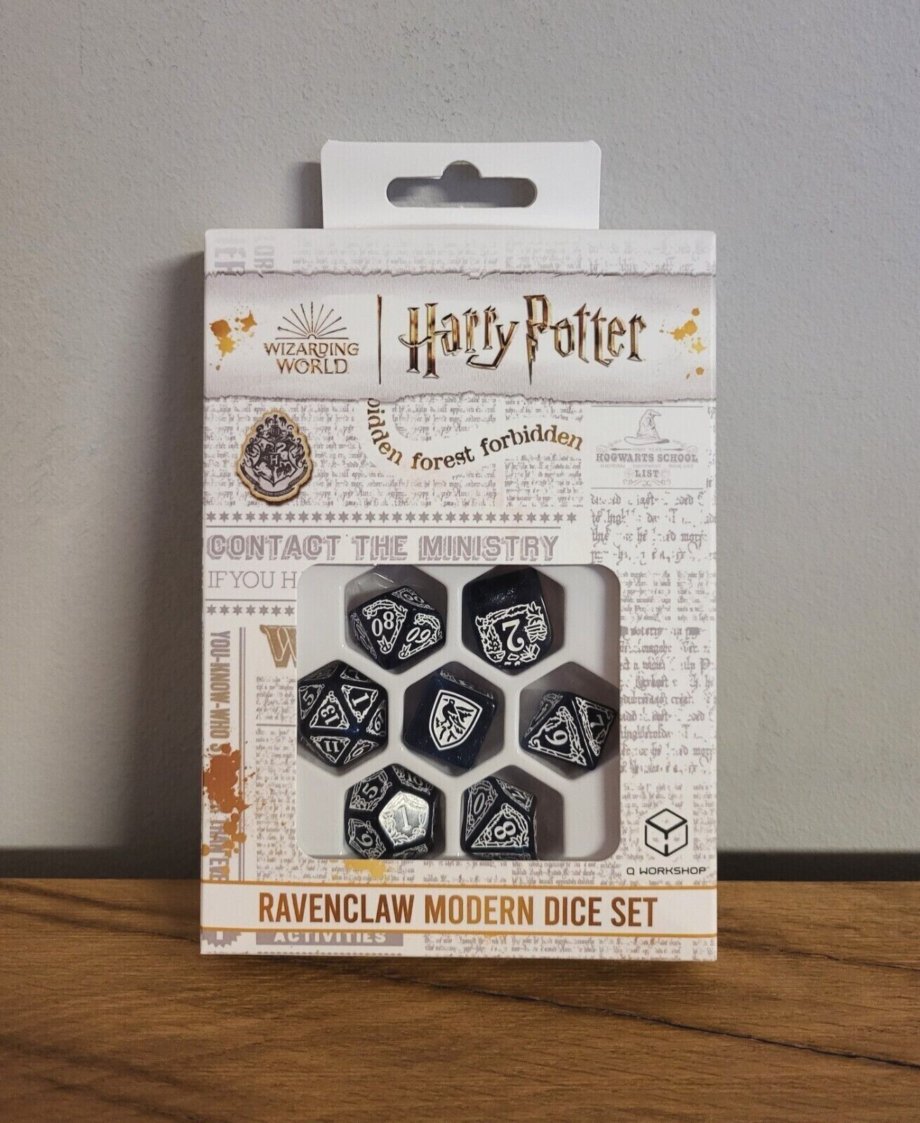 Harry Potter Würfel Set Ravenclaw Blue Modern Dice Set Spielwürfel blau